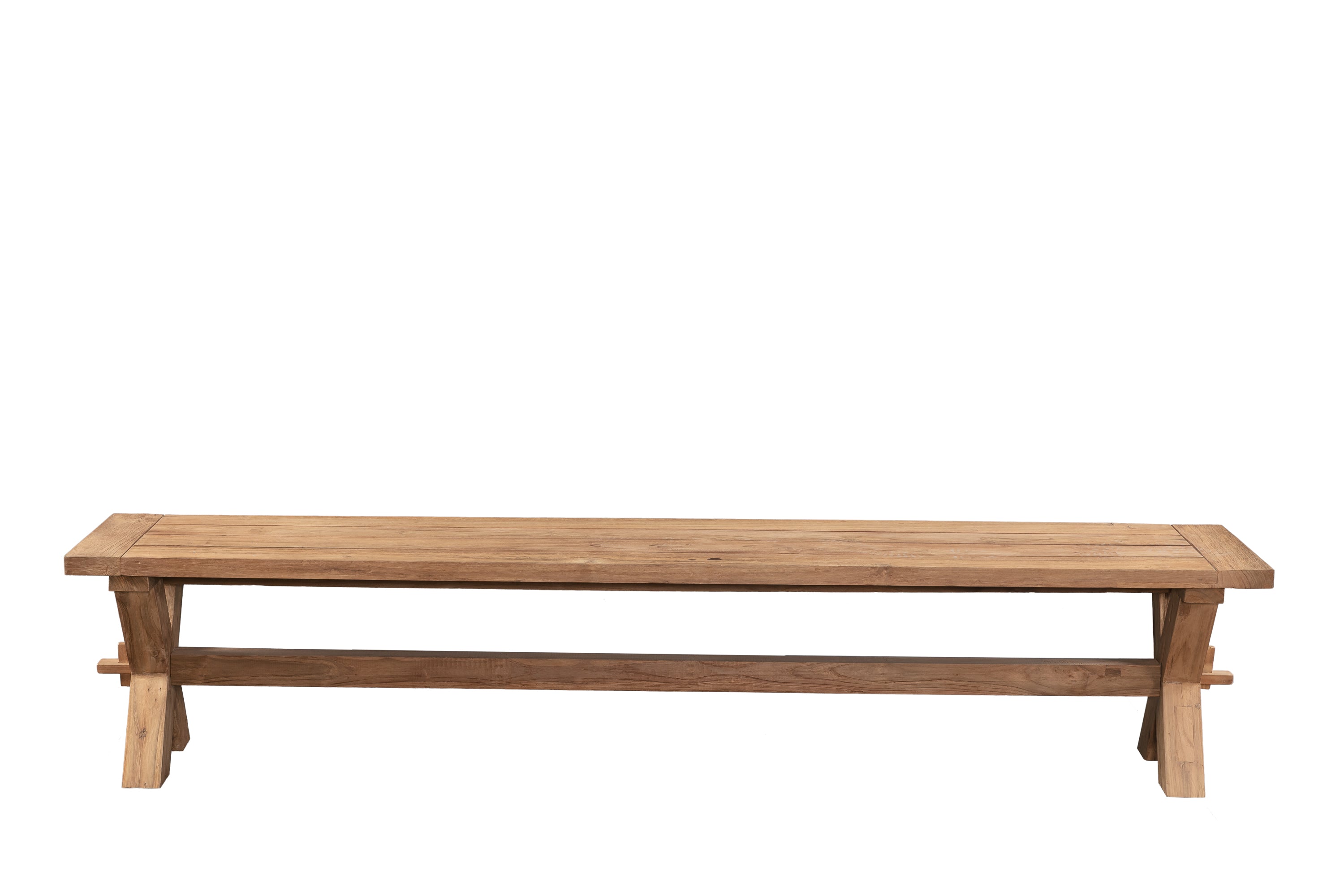 Rustic Solid Wood Dining Bench