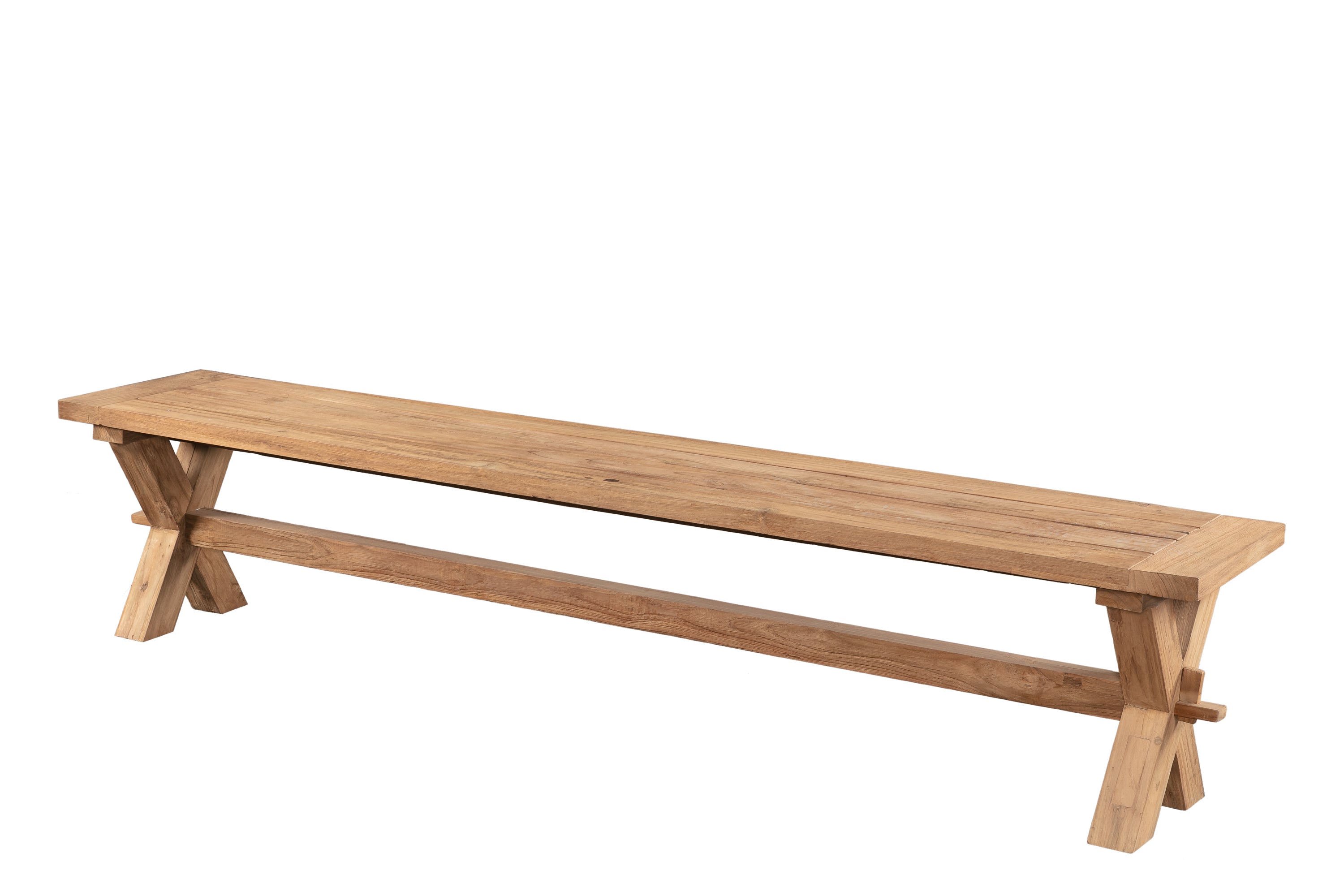 Rustic Solid Wood Dining Bench