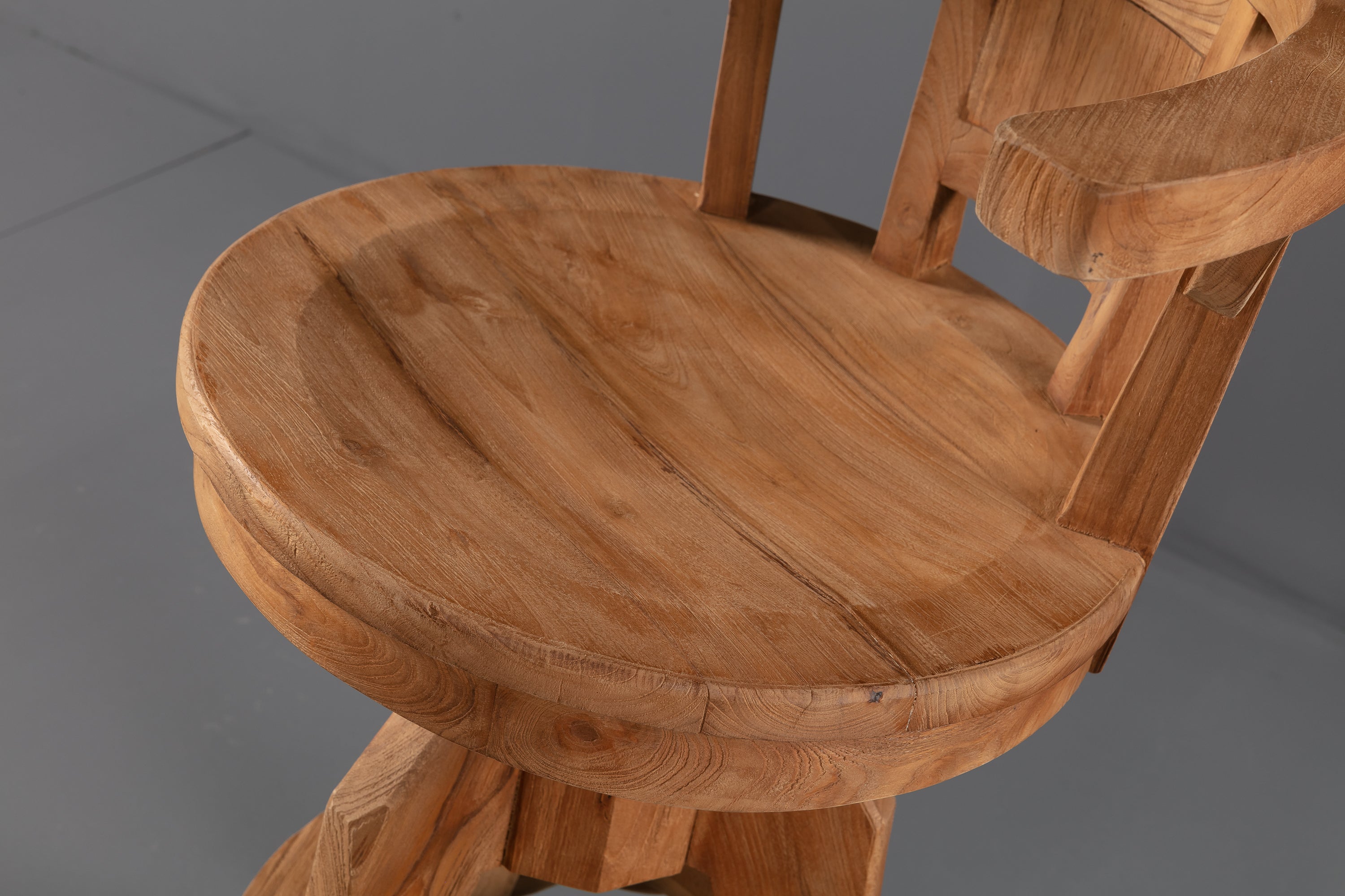 Solid Wood Swivel Bar Stool