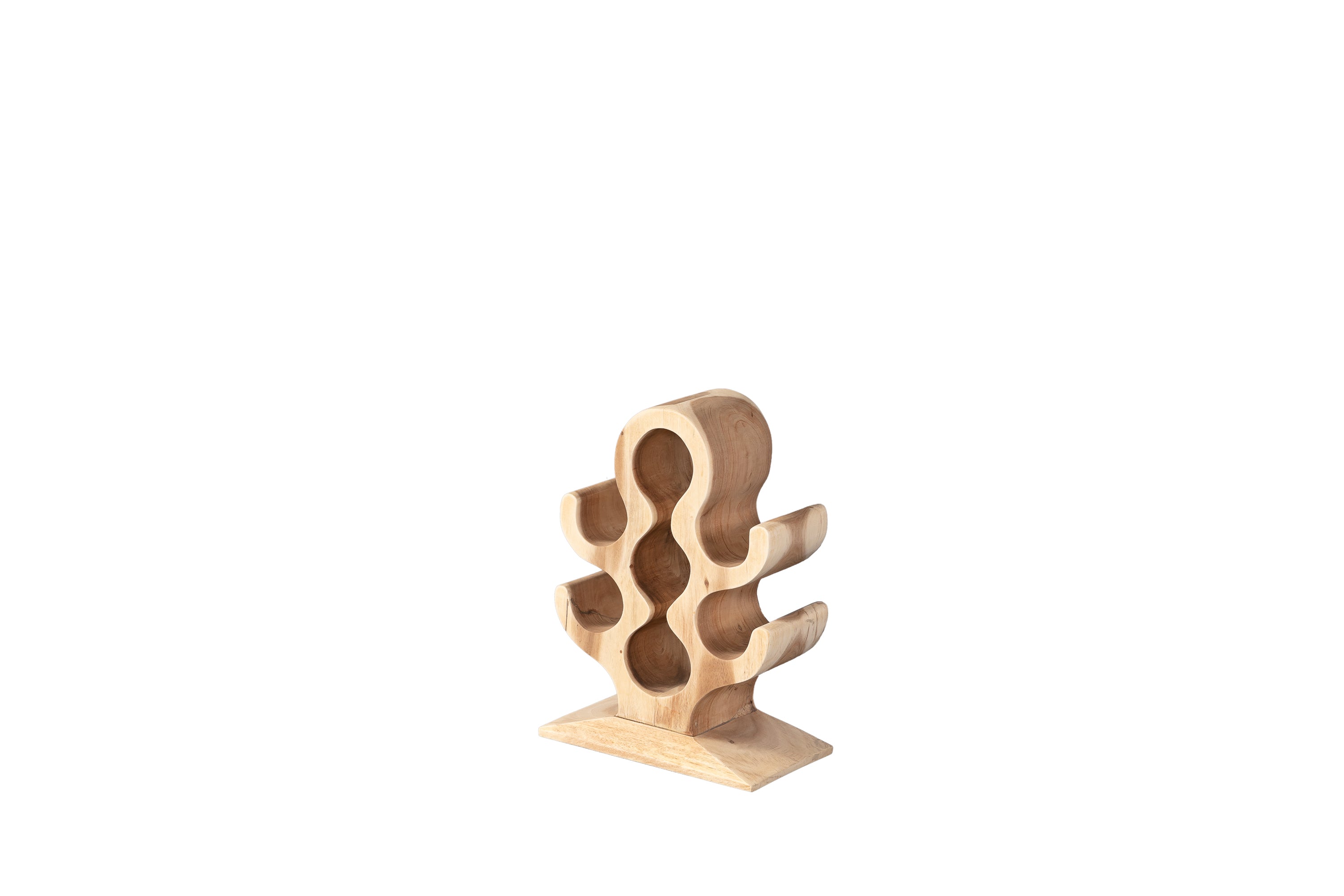 Double Compartment Suar Wine Rack 50 CM