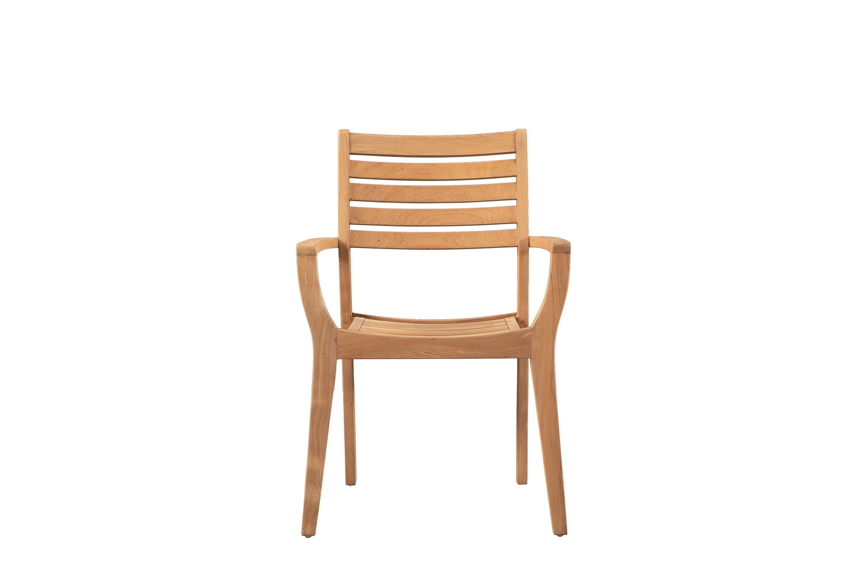 Minimal Wooden Arm Dining Chair