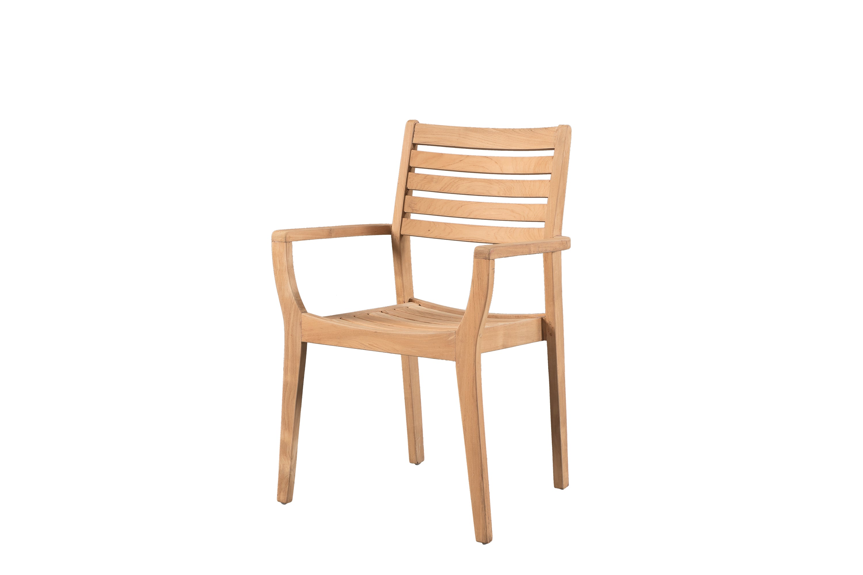 Minimal Wooden Arm Dining Chair