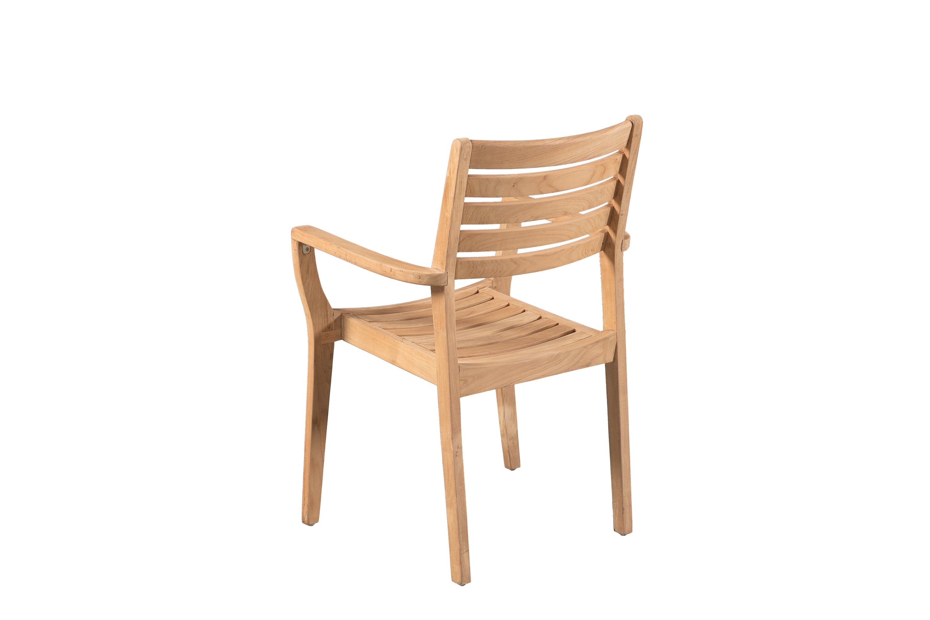 Minimal Wooden Arm Dining Chair