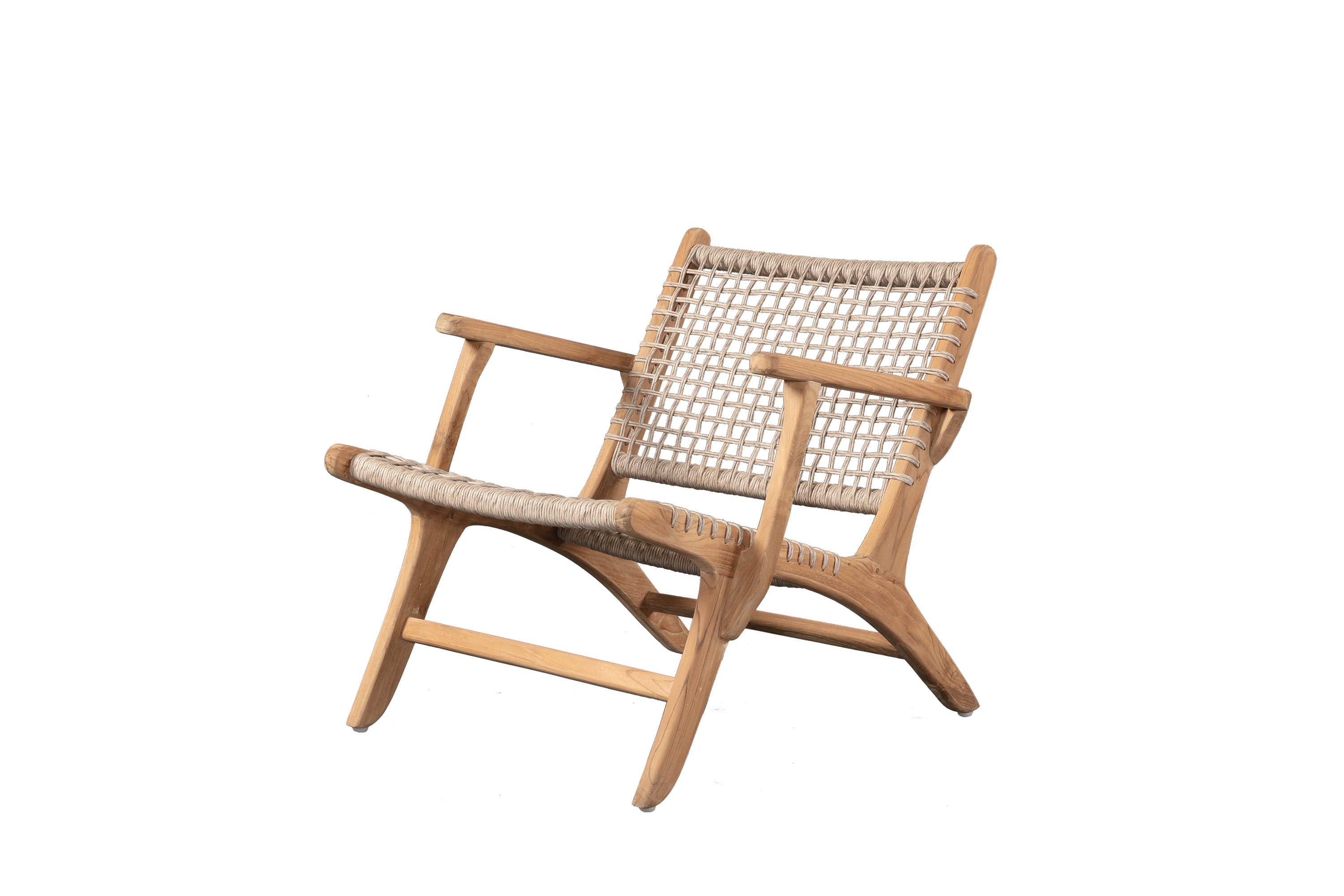 Handwoven Rope Lounge Chair