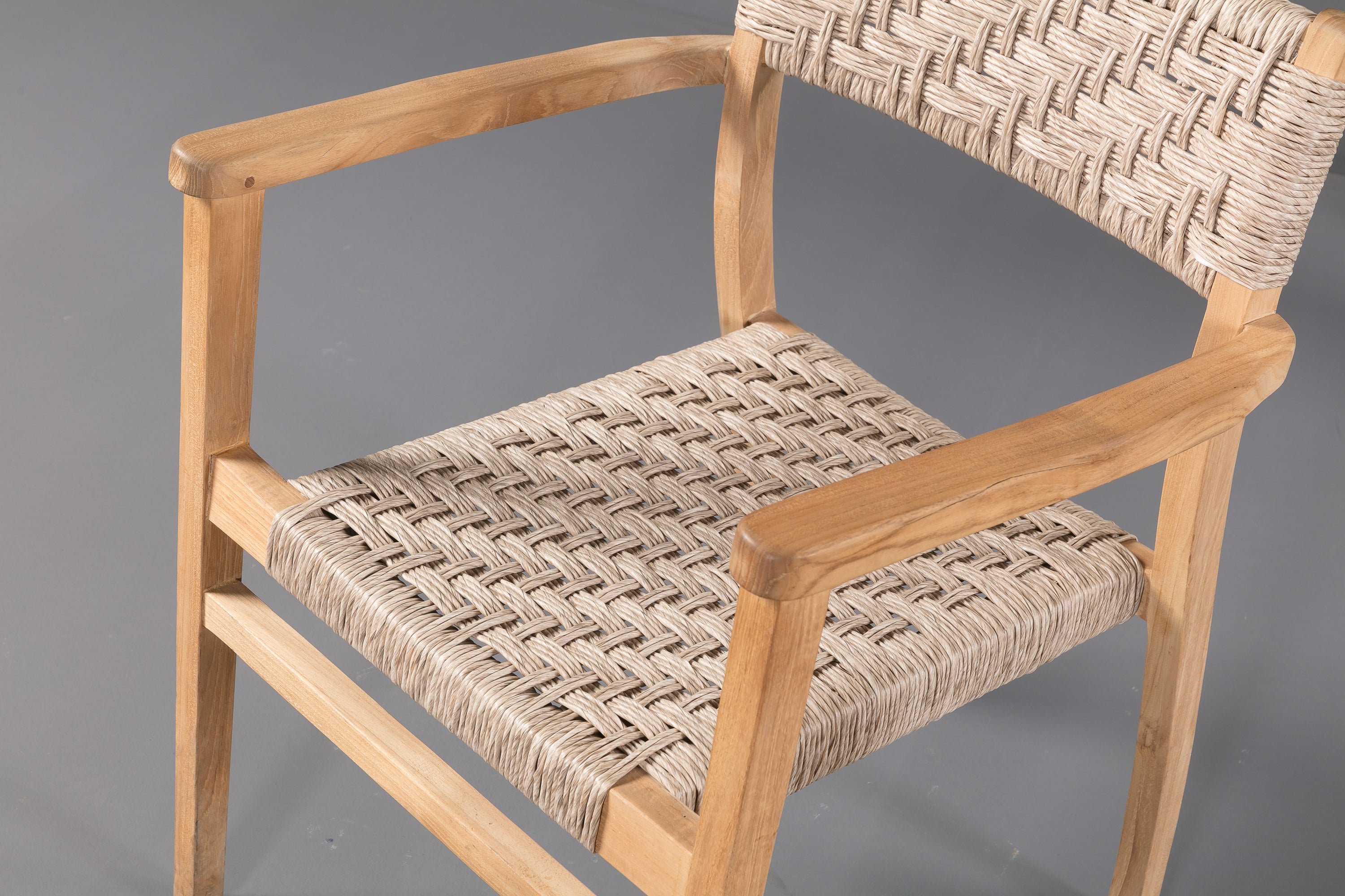 Handwoven Rope Dining Chair