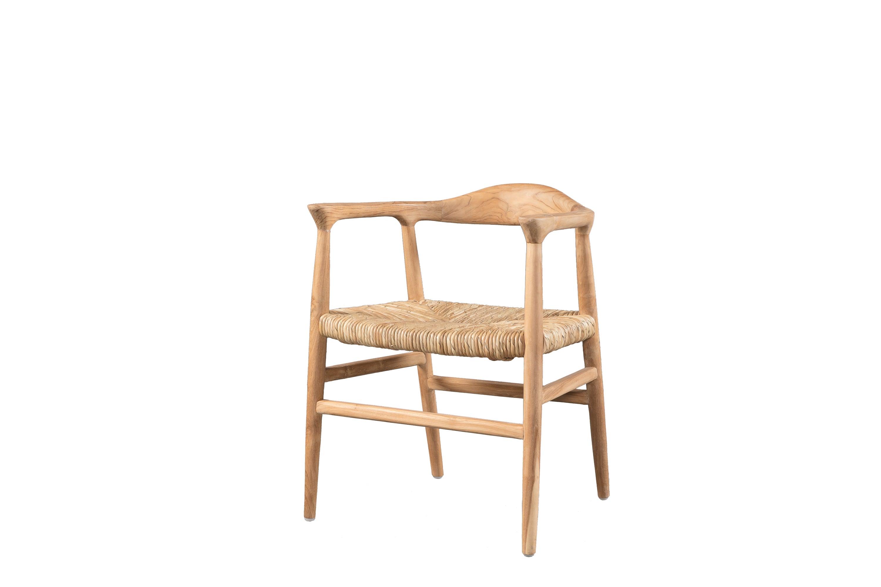 Rustic Wooden Low Chair