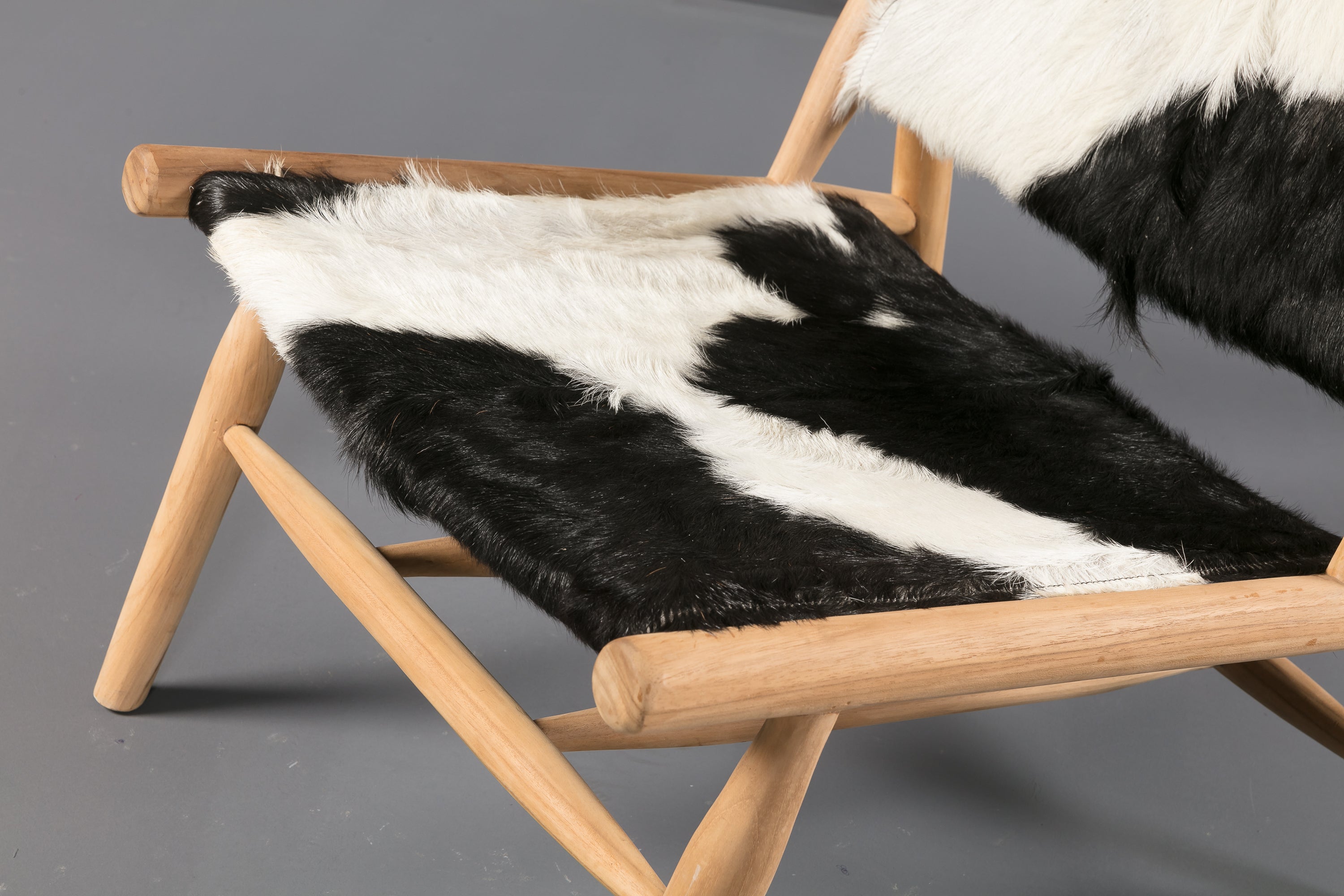 Natural Hide Accent Lounge Chair